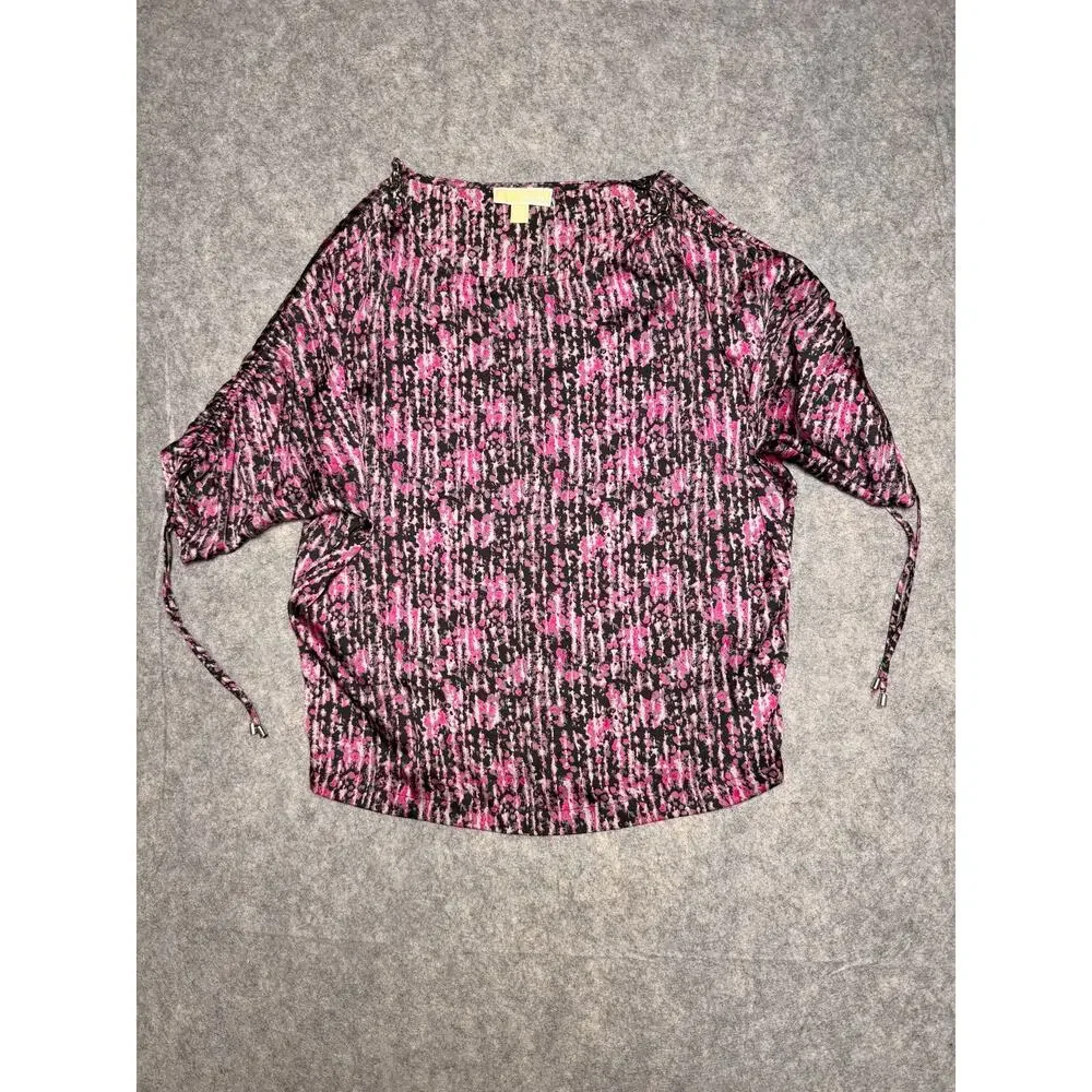 Michael Kors Cold Shoulder Blouse Women's Size Medium 100% Polyester